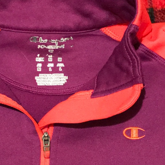 Champion women’s sweatshirt half zip, sz M - Picture 4 of 4